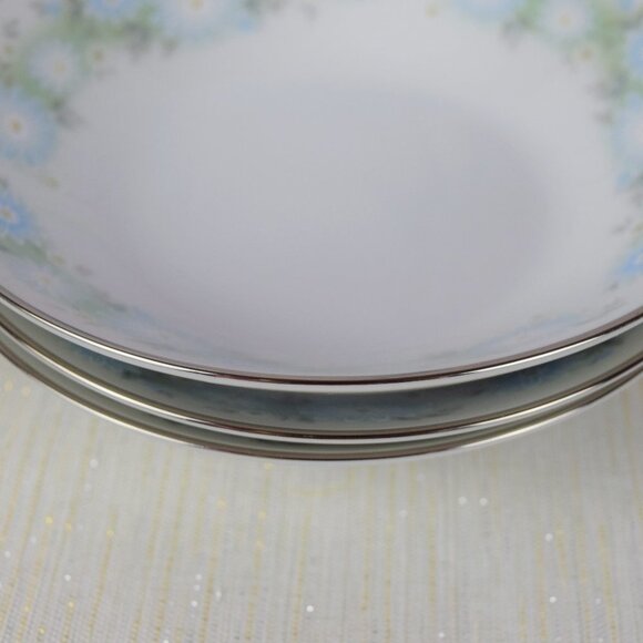 Noritake Blue Charm Flowers Platinum Bowls 4-Set - Picture 5 of 10